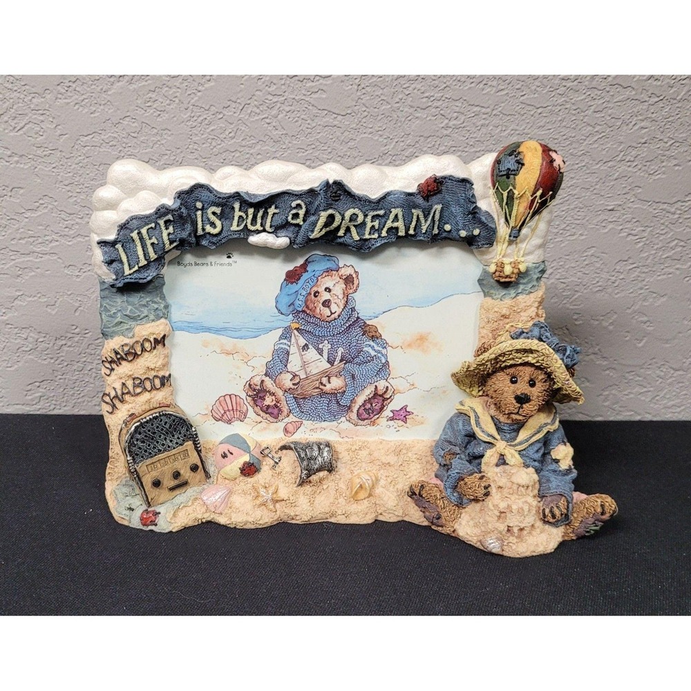 Boyds Bears & Friends Photo Frame Figurine Wilson...Life Is But A Dream #27350